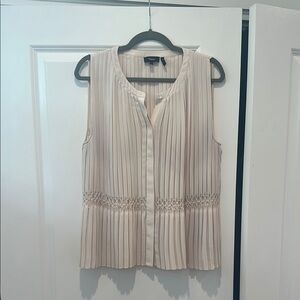 Theory - Pleated Smock Top - Like New - Cream XL